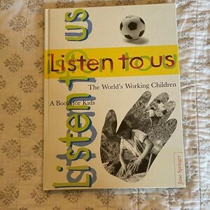 Listen to Us Kids Book - White/Yellow Cover
